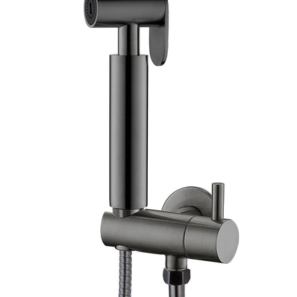 Wiesbaden Tivaro bidetset met handdouche gunmetal | Schwertz & Co