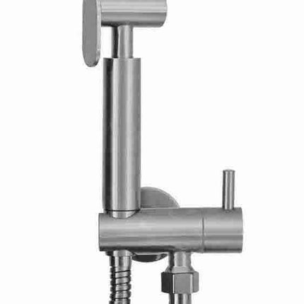 Wiesbaden 304 Tivaro bidetset met handdouche geborsteld RVS | Schwertz & Co