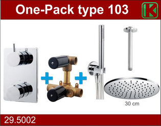 Wiesbaden One-Pack inbouwthermostaatset 103 chroom | Schwertz & Co