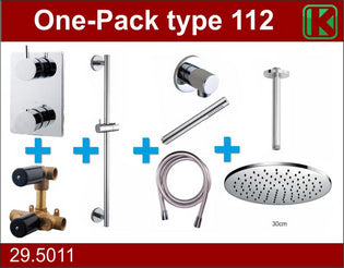 Wiesbaden One-Pack inbouwthermostaatset 112 chroom | Schwertz & Co