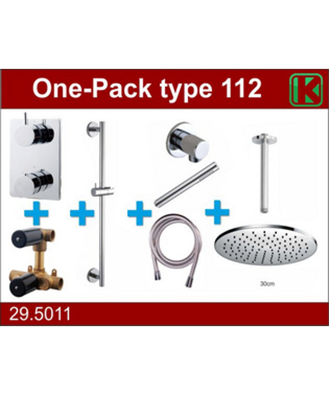 Wiesbaden One-Pack inbouwthermostaatset 112 chroom | Schwertz & Co