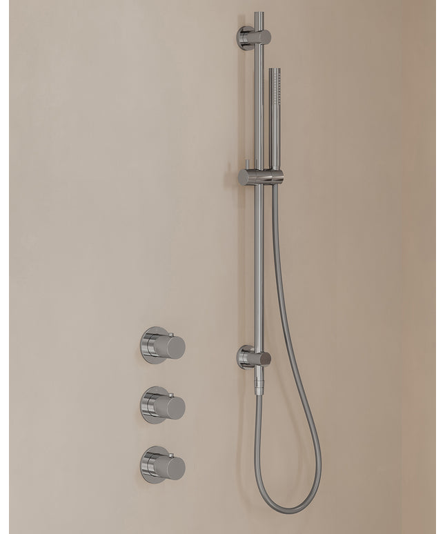 Wiesbaden Caral inbouwthermostaat beam hoofddouche staafhanddouche chroom - afbeelding 2 | Schwertz & Co