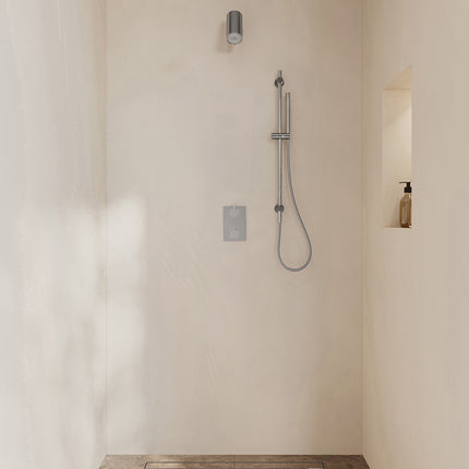 Wiesbaden Caral inbouwthermostaat beam hoofddouche staafhanddouche chroom | Schwertz & Co