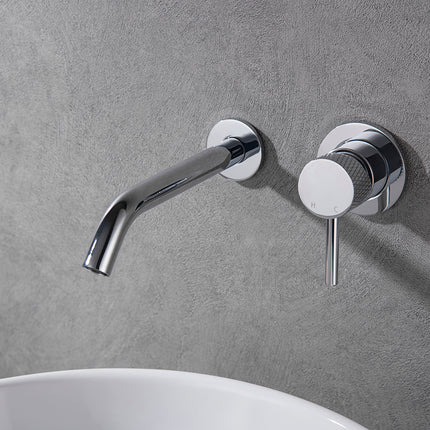 Wiesbaden Ribbd wastafelkraan inbouw chroom - detailfoto | Schwertz & Co