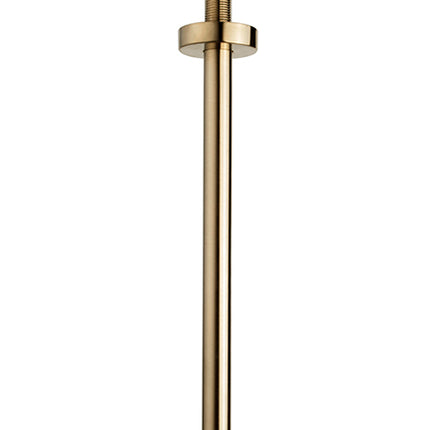 Wiesbaden UniMatch douchearm plafondbevestiging 30 cm geborsteld messing | Schwertz & Co