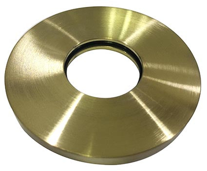 Wiesbaden Caral rozet inbouwuitloop 65 mm geborsteld messing | Schwertz & Co