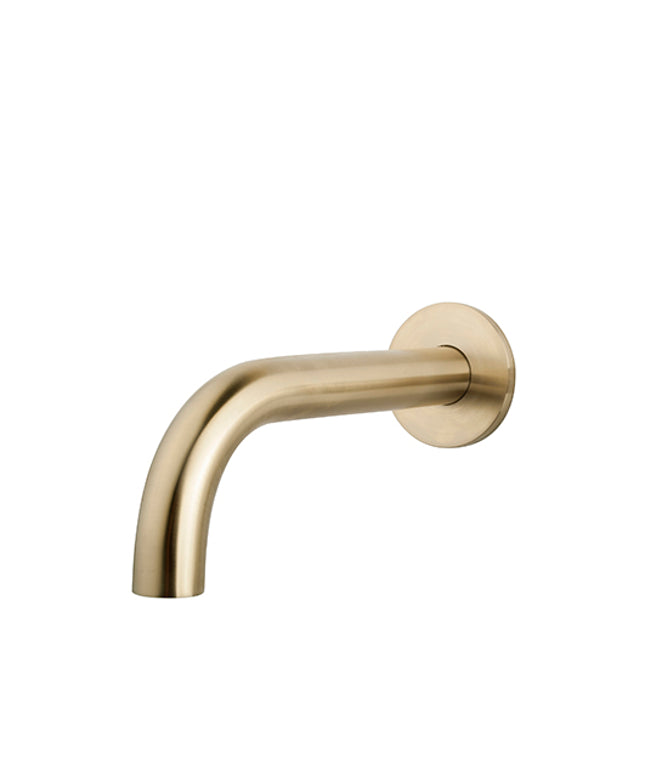 Wiesbaden Caral baduitloop rond 20 cm geborsteld messing PVD | Schwertz & Co