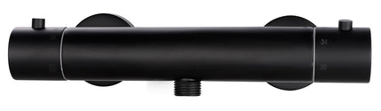 Xellanz Rio thermostatische douchemengkraan 15 cm mat zwart - detailfoto | Schwertz & Co