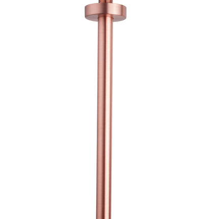 Wiesbaden UniMatch douchearm met plafondbevestiging 30 cm geborsteld koper | Schwertz & Co