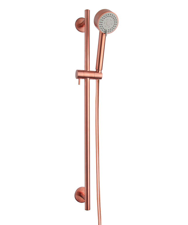 Wiesbaden UniMatch Cadans ensemble barre de douche coulissante cuivre brossé | Schwertz & Co