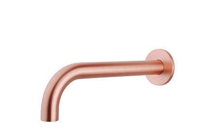 Wiesbaden Caral baduitloop rond 25 cm geborsteld koper | Schwertz & Co