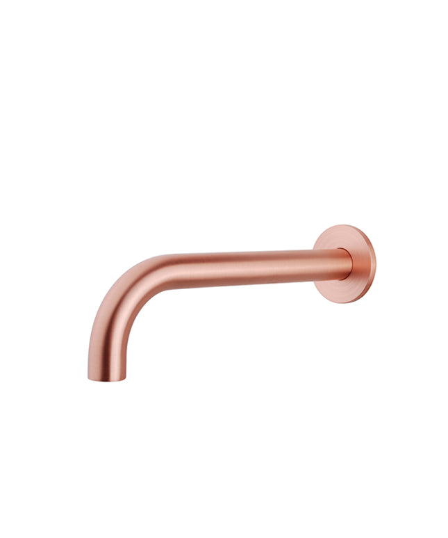 Wiesbaden Caral baduitloop rond 25 cm geborsteld koper | Schwertz & Co