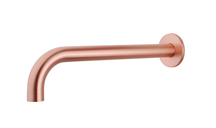 Wiesbaden Caral baduitloop rond 30 cm geborsteld koper | Schwertz & Co