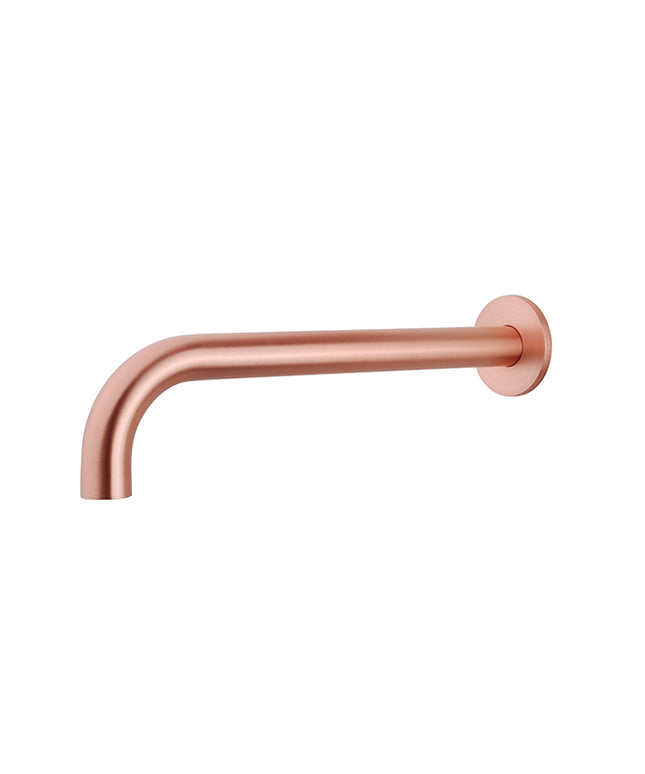 Wiesbaden Caral baduitloop rond 30 cm geborsteld koper | Schwertz & Co