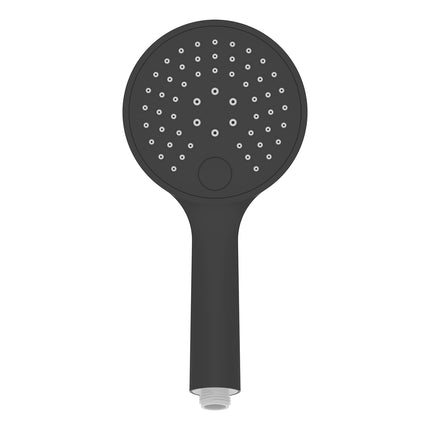 Wiesbaden UniMatch handdouche 3 standen 12 cm mat zwart | Schwertz & Co