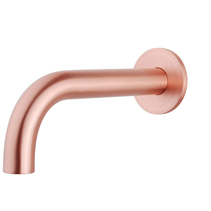 Wiesbaden Caral baduitloop rond 20 cm geborsteld koper | Schwertz & Co