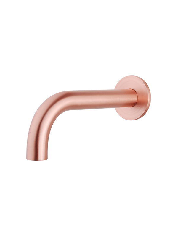 Wiesbaden Caral baduitloop rond 20 cm geborsteld koper | Schwertz & Co