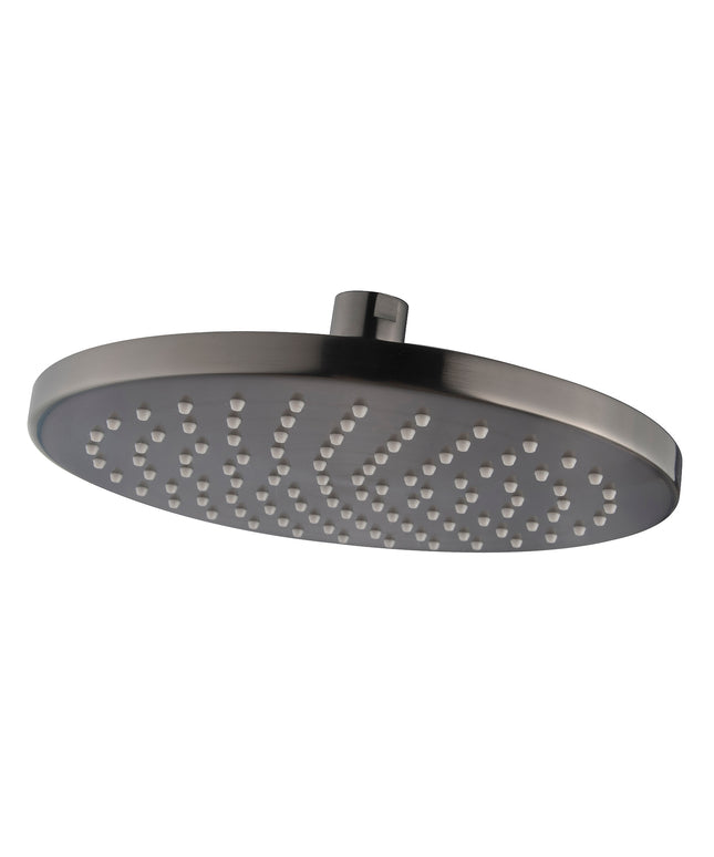 Wiesbaden UniMatch hoofddouche rond 20 cm gunmetal | Schwertz & Co