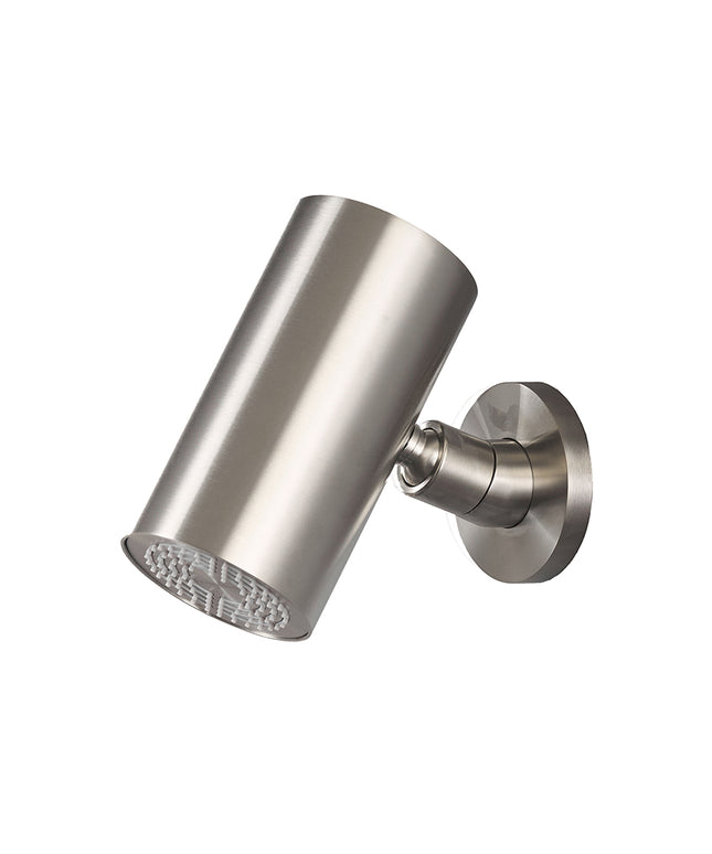 Wiesbaden UniMatch Beam hoofddouche rond geborsteld staal PVD | Schwertz & Co