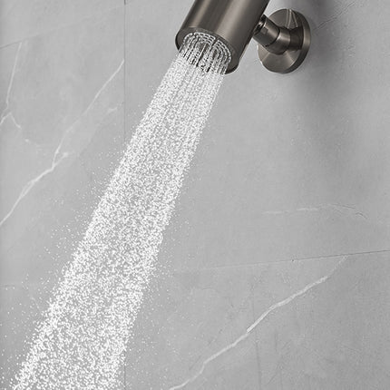 Wiesbaden UniMatch Beam hoofddouche gunmetal - detailfoto muurbevestiging | Schwertz & Co