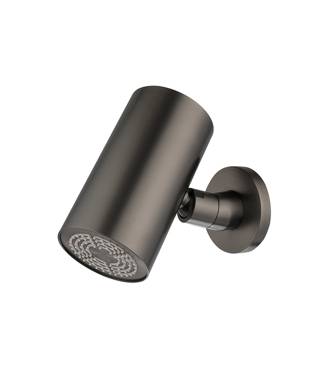 Wiesbaden UniMatch Beam hoofddouche rond gunmetal PVD | Schwertz & Co