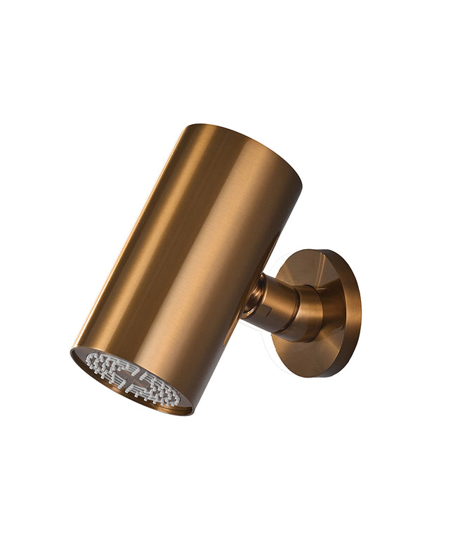 Wiesbaden UniMatch Beam hoofddouche rond geborsteld brons koper PVD | Schwertz & Co