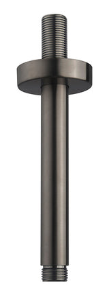 Wiesbaden UniMatch douchearm met plafondbevestiging 15 cm gunmetal | Schwertz & Co