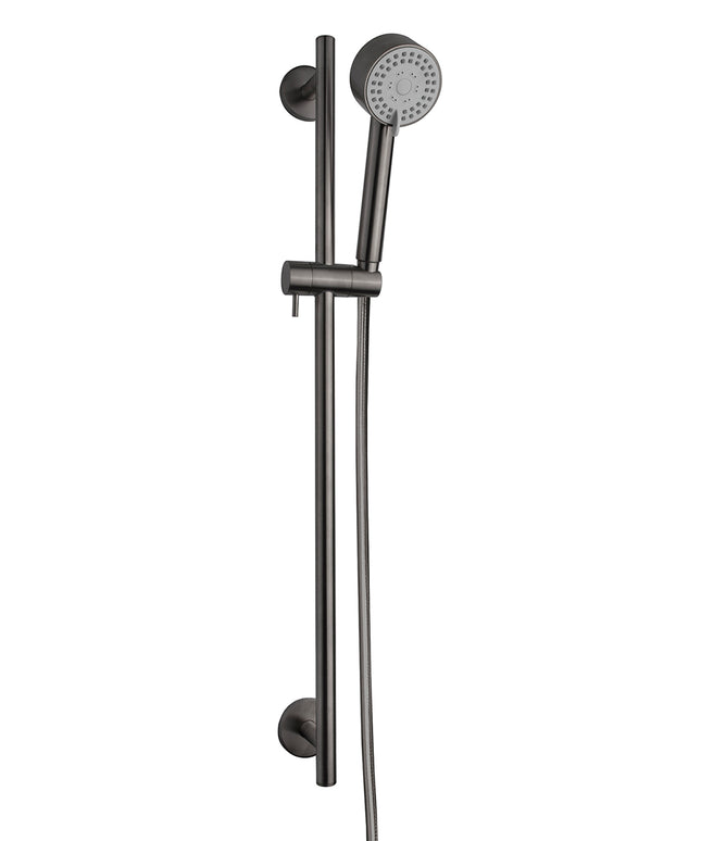 Wiesbaden UniMatch Cadans ensemble barre de douche coulissante douchette gunmetal | Schwertz & Co