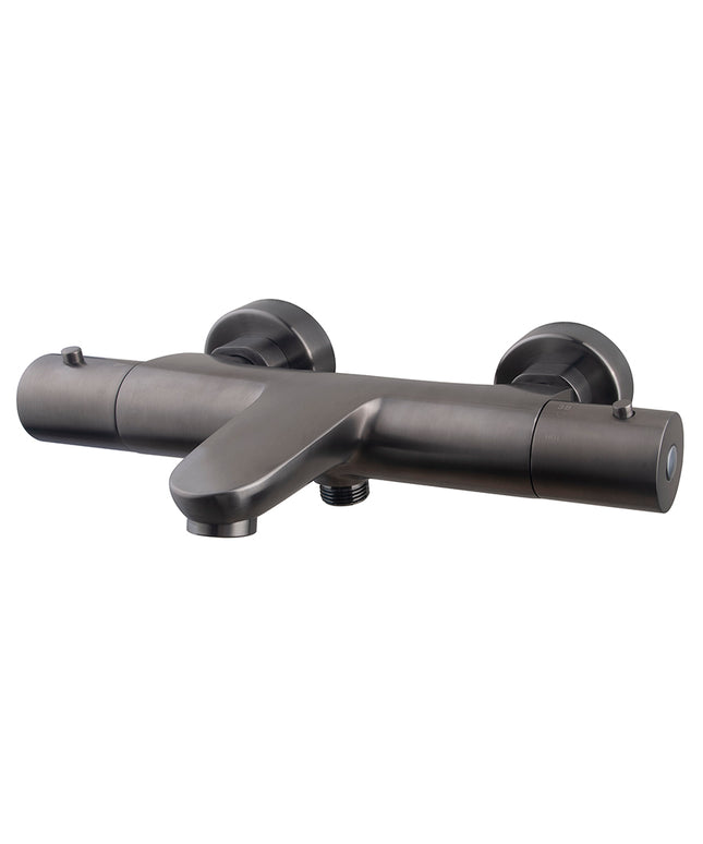 Wiesbaden Caral thermostatische badmengkraan gunmetal | Schwertz & Co