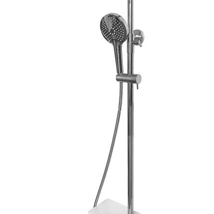 Xellanz Nuovo regendoucheset chroom met planchet - detailfoto 3 | Schwertz & Co