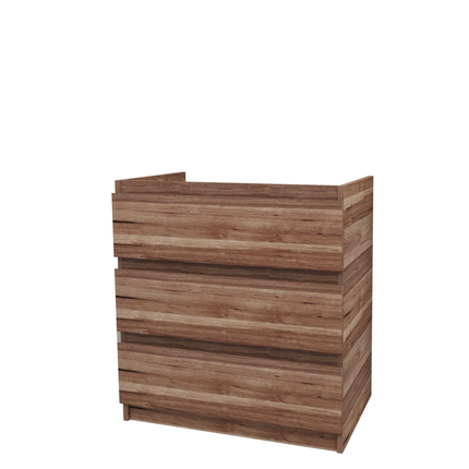 ALONI JUPITER wastafelonderkast – 80 cm – Walnoot – Softclose