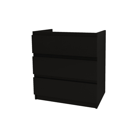 ALONI JUPITER wastafelonderkast – 80 cm – Zwart – Softclose