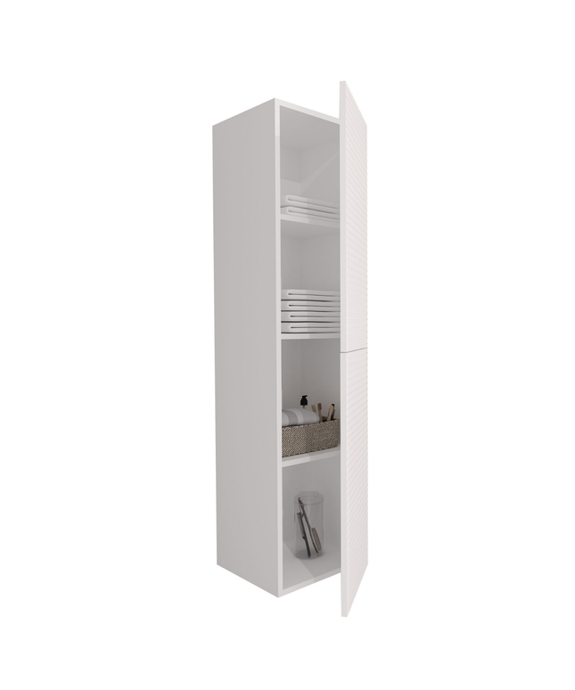 Aloni Elite High Bathodet Bathodet - 160 cm - Matt White - Alivio horizontal - SoftClose