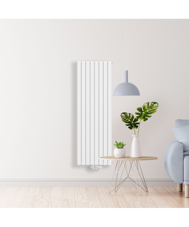 BELRAD Verticale designradiator dubbelzijdig 1800x608mm - Wit - Middenaansluiting - 2164W