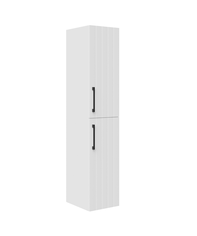 CREVIT D10 MABIENTO DE BAJO DEL HOAD - 150x30 cm - Blanco lacado - Puertas cerradas suaves