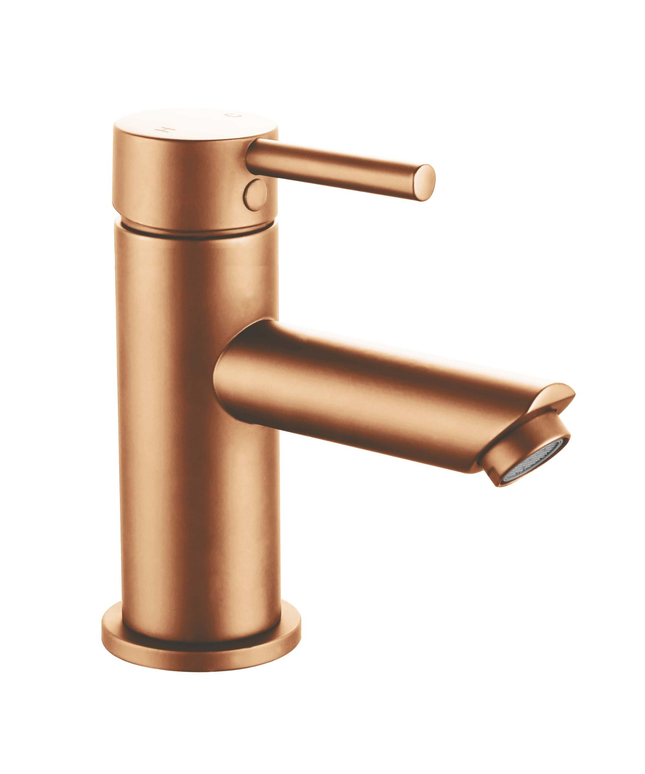 ALONI wastafelkraan – Geborsteld koper