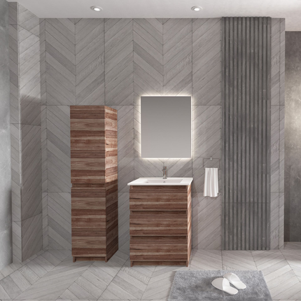 ALONI JUPITER wastafelonderkast – 60 cm – Walnoot – Softclose