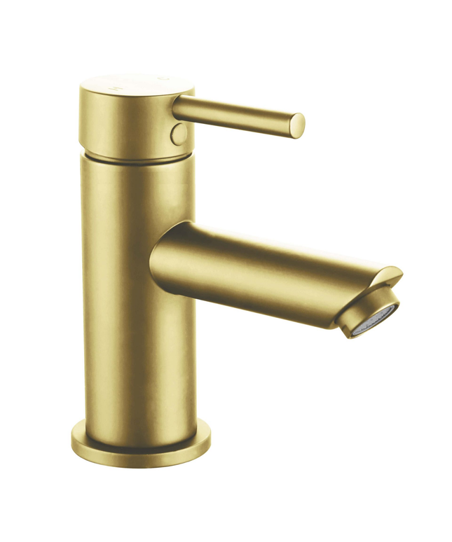 ALONI wastafelkraan – Geborsteld goud