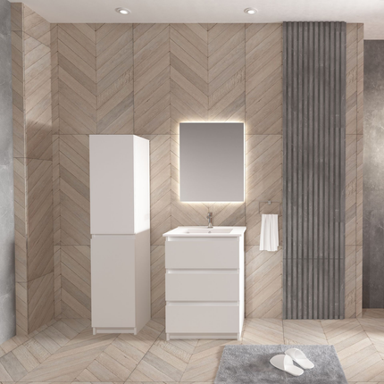 ALONI JUPITER wastafelonderkast – 60 cm – Mat wit – Softclose