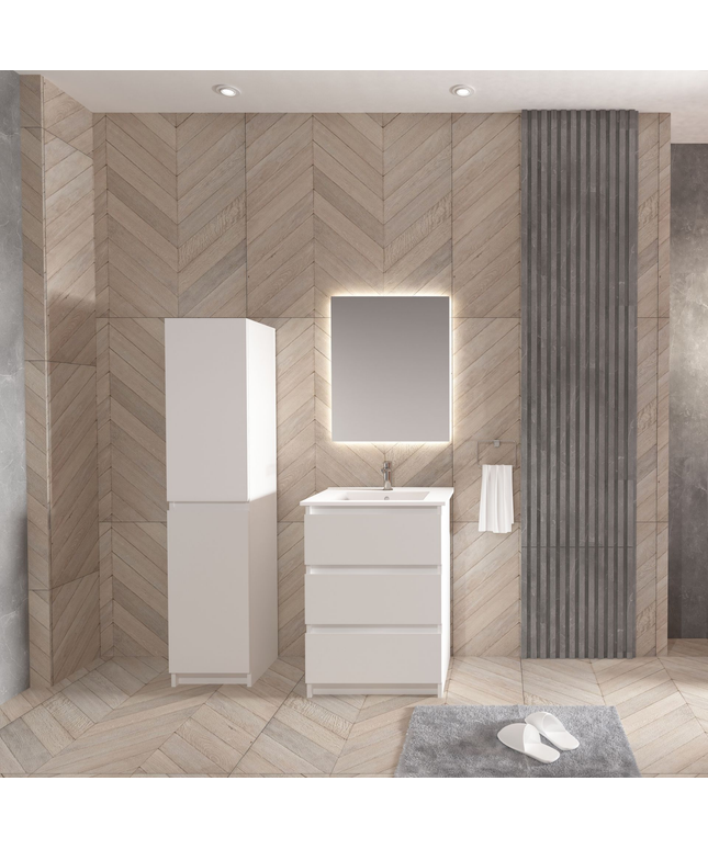 ALONI JUPITER wastafelonderkast – 60 cm – Mat wit – Softclose