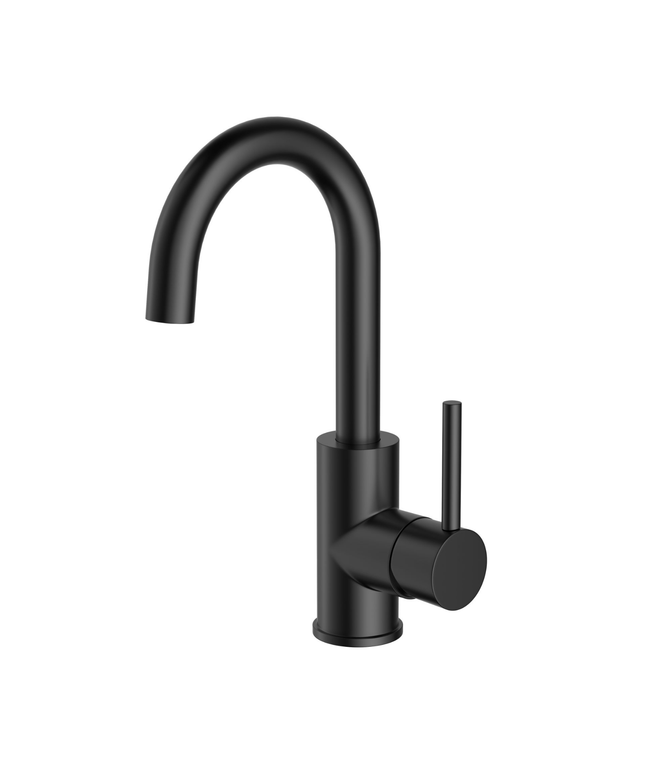 ALONI Ensy wastafelkraan met draaibare uitloop – Mat zwart