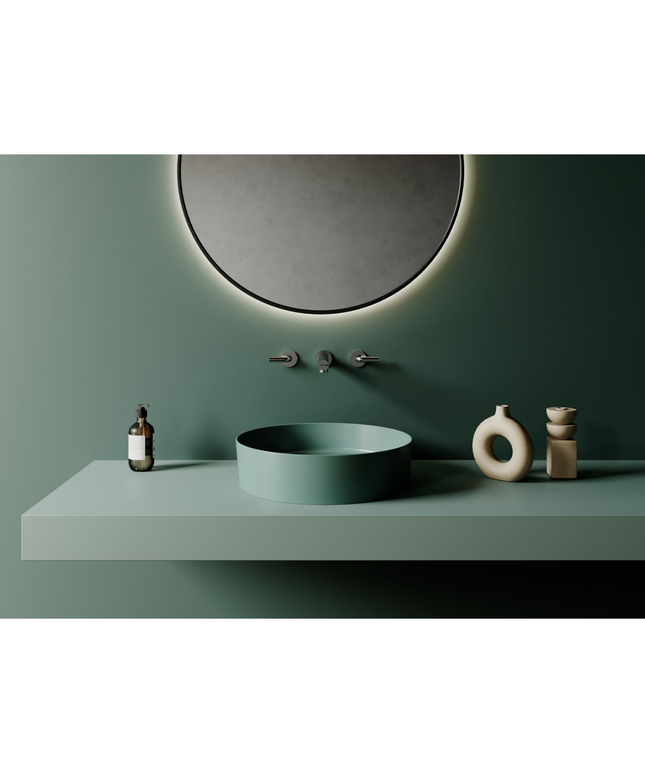 Creavit Loop Opbouw Waskom – 45 cm – Nijl Groen