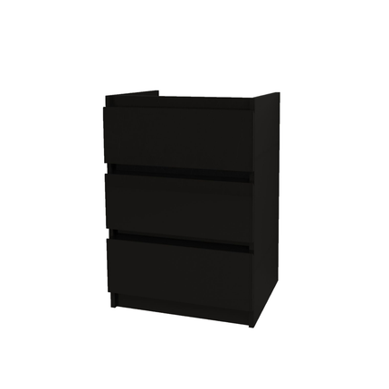 ALONI JUPITER wastafelonderkast – 60 cm – Zwart – Softclose