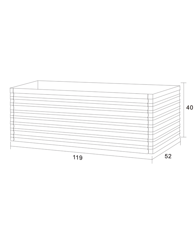 KAMELLIA wastafelonderkast – 119x40x52 cm – Licht walnoten – Greeploos & softclose