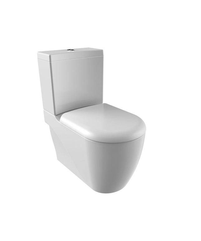 Creavit Grande XXL staand toilet / vloertoilet met sproeier (bidet) – muur/onder-uitgang – wit