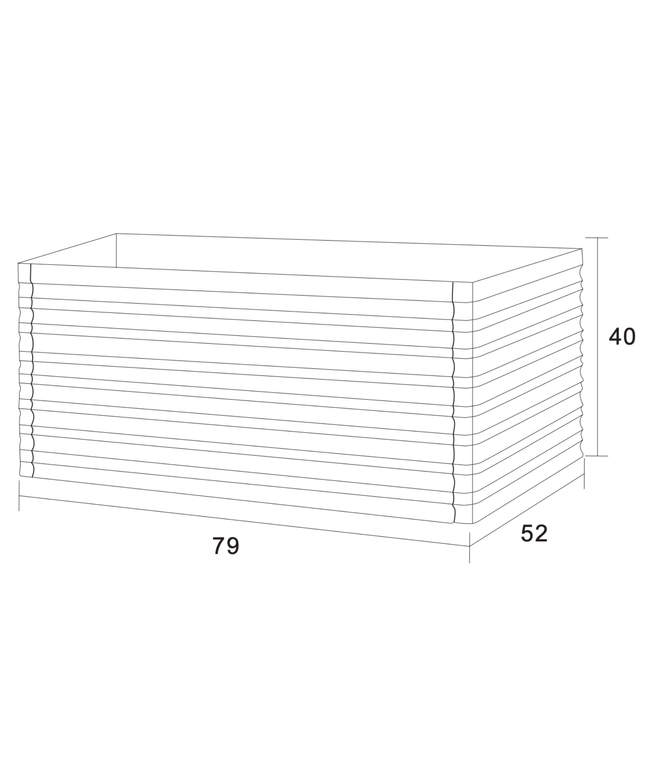 KAMELLIA wastafelonderkast – 79x40x52 cm – Licht walnoten – Greeploos & softclose