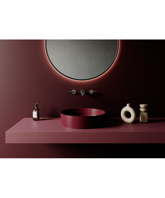 Creavit Loop Opbouw Waskom – 45 cm – Berry