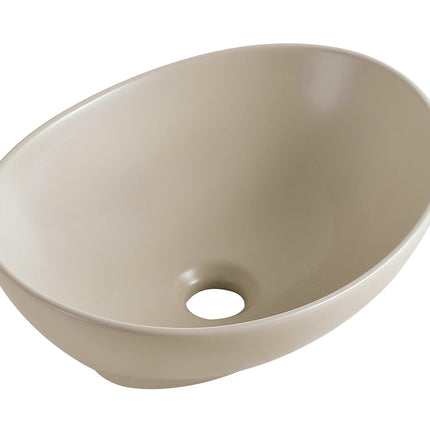 Wiesbaden Barco waskom ovaal keramiek beige | Schwertz & Co