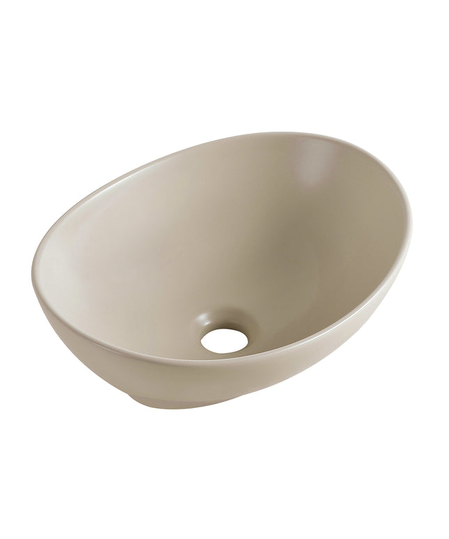 Wiesbaden Barco waskom ovaal keramiek beige | Schwertz & Co