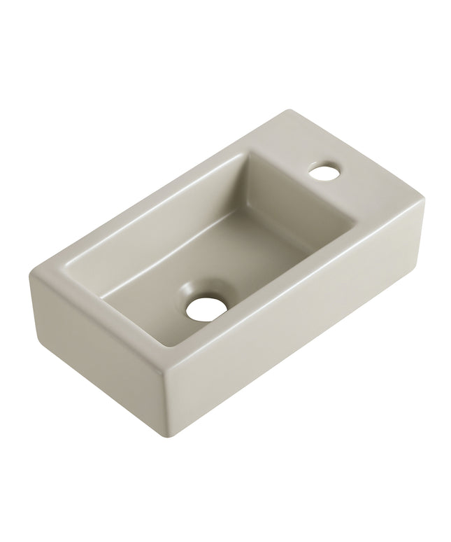 Wiesbaden Rhea M fontein rechts 40 x 22 cm keramiek beige | Schwertz & Co